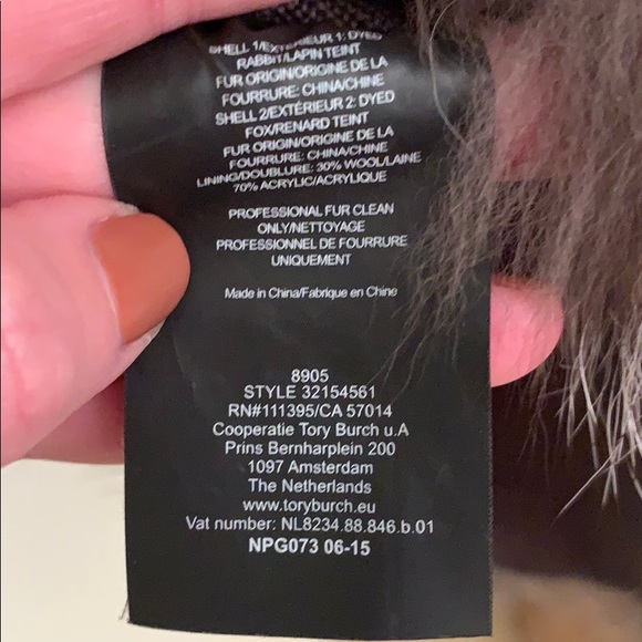 Tory Burch rabbit and fox fur cap sleeve vest - Picture 2 of 4